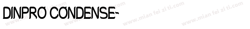 DINPRO CONDENSE字体转换